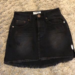 One X Oneteaspoon Black Mini Skirt